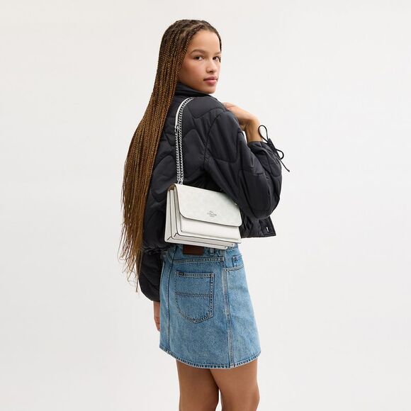 NWT Coach Outlet Klare Crossbody Bag In Signature Canvas - Picture 5 of 6